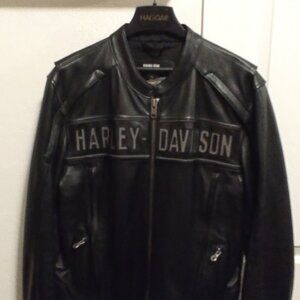 Harley Davidson Leather Riding Reflective Jacket